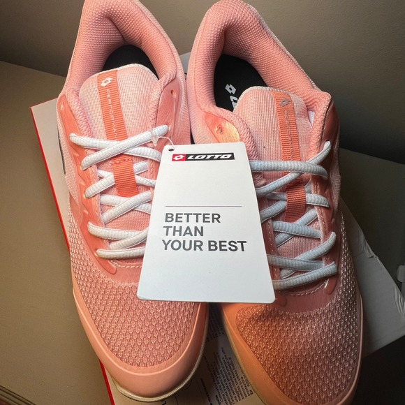 Lotto Women's 9.5 Pink Athletic Sneakers Sportcore Cleanfit - Picture 6 of 8